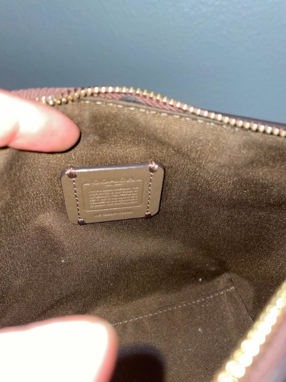Coach Mini City Tote in Khaki - Picture 3 of 5